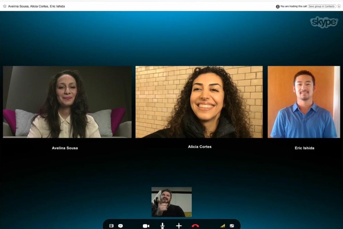 using skype for group video calls