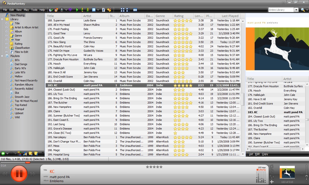 mediamonkey vs musicbee