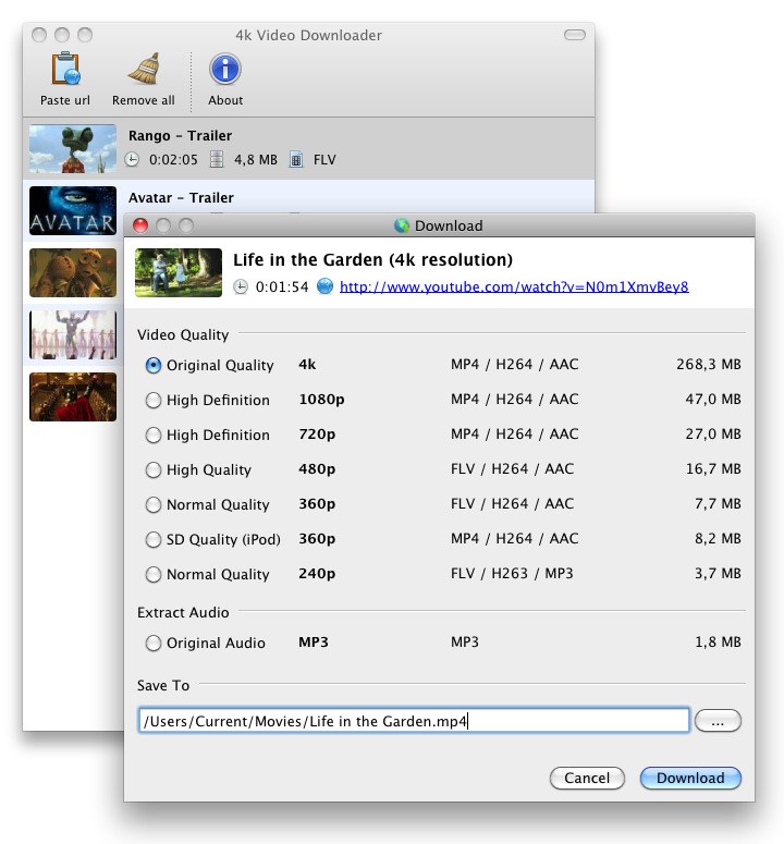 youtube downloader 4k mp4