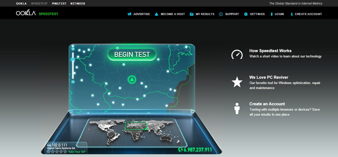 speedtest net test